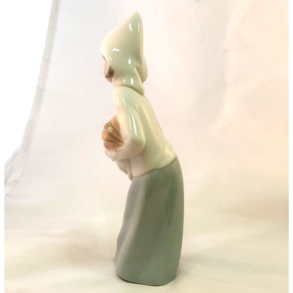 Lladro Daisa Statue Figurine Girl W/ Rooster Chicken Home Decorative 8" Retired - Picture 5 of 11